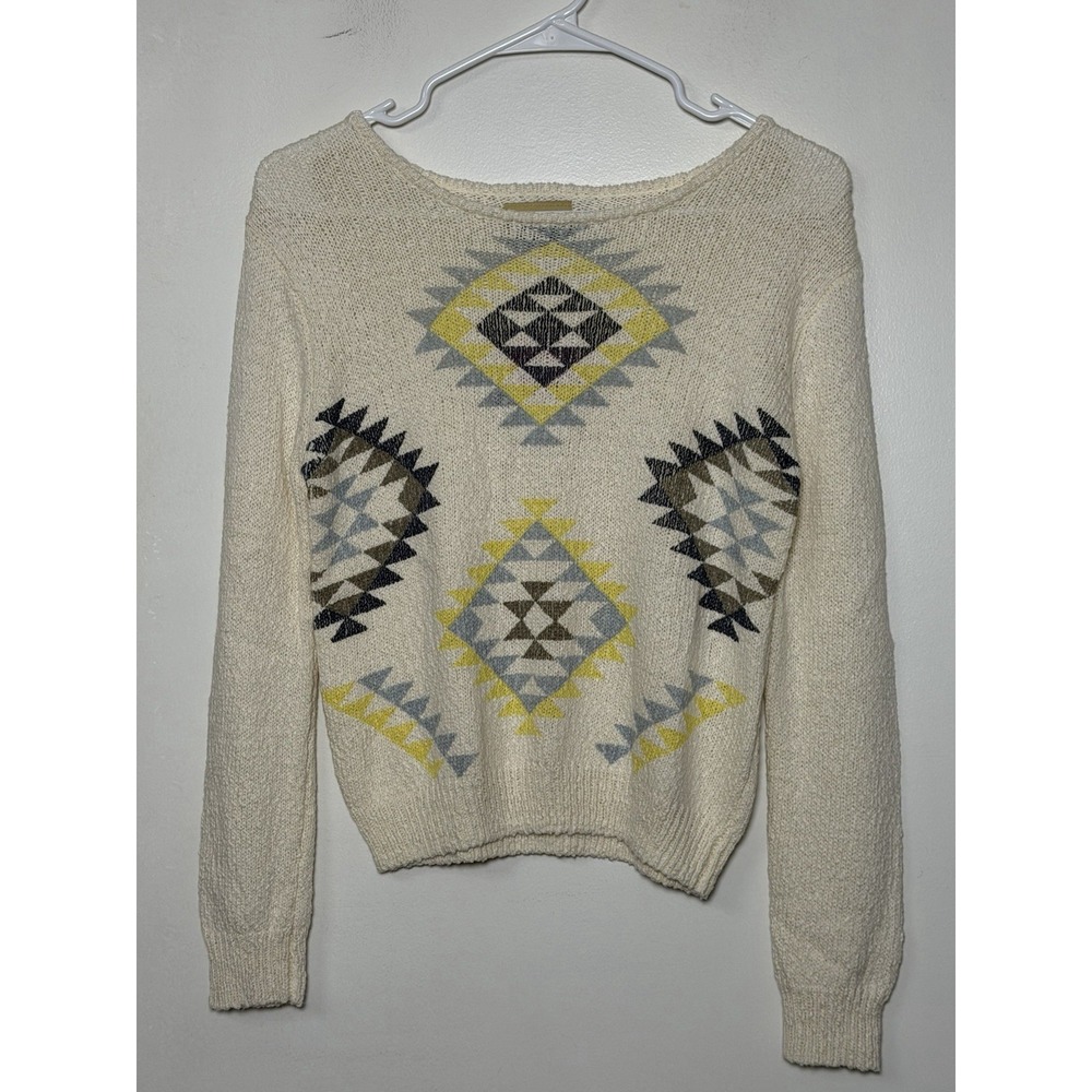 Roebuck & Co Girls Plus Aztec Knit Sweater Women's Small NWT